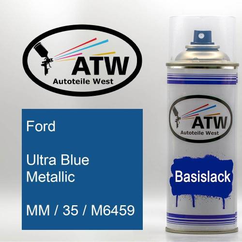Ford, Ultra Blue Metallic, MM / 35 / M6459: 400ml Sprühdose, von ATW Autoteile West.